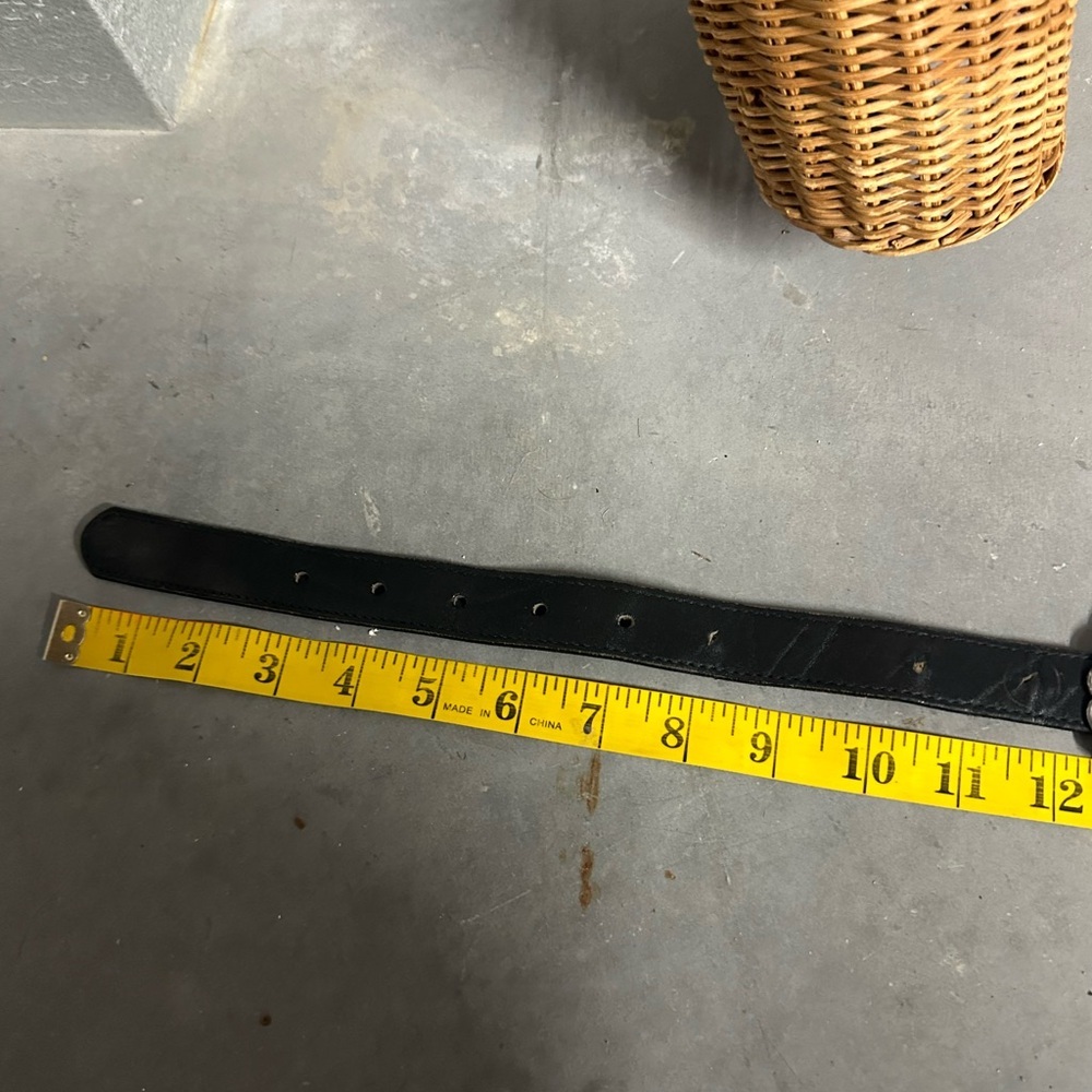 Vintage Brighton Black and Silver Women's Concho Belt - Picture 11 of 11